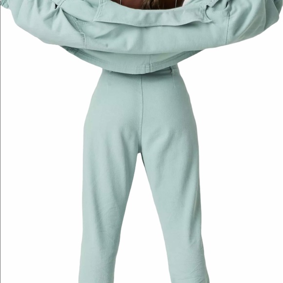 Sage Pleat Detail Slouch Jeans NWT - Picture 3 of 10